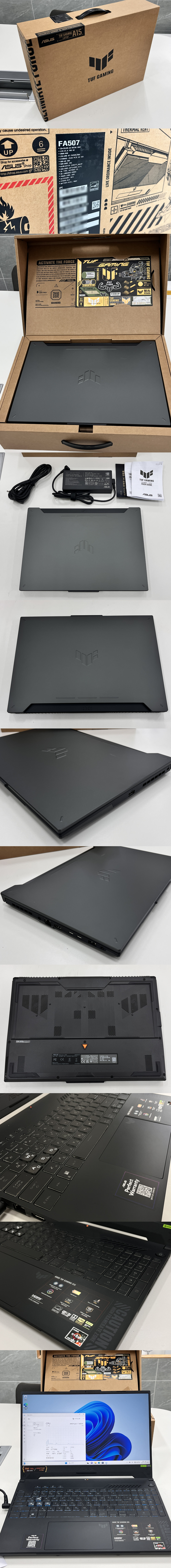 [단순개봉 반품 미사용] ASUS TUF Gaming A15 15.6인치 게이밍 노트북 FA507NUR-LP164 (라이젠R7-7435HS / RTX 4050 / 램16GB / SSD512GB / FreeDOS / 144Hz FHD)