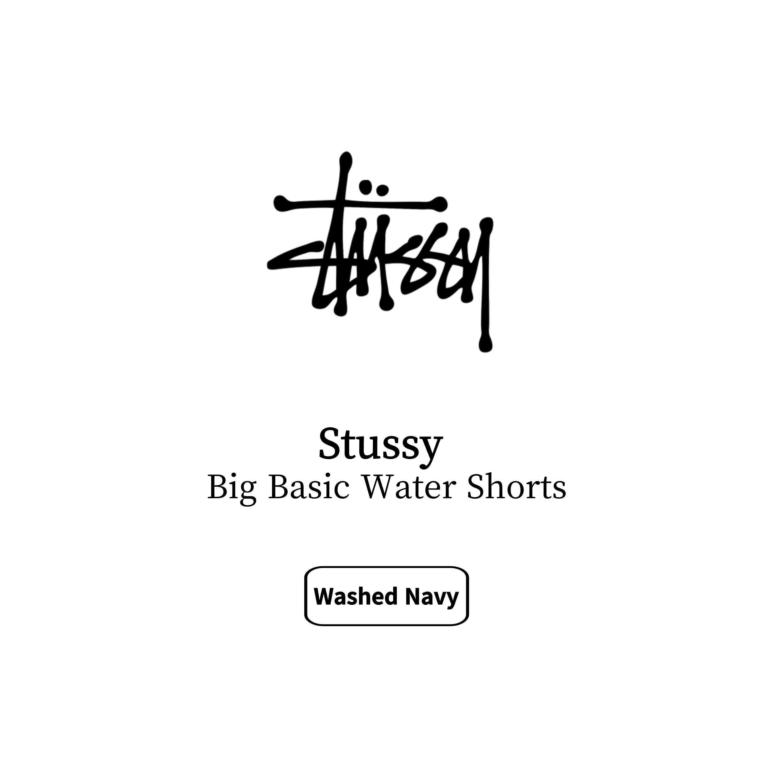 [STUSSY]스투시 빅 베이직 워터 쇼츠