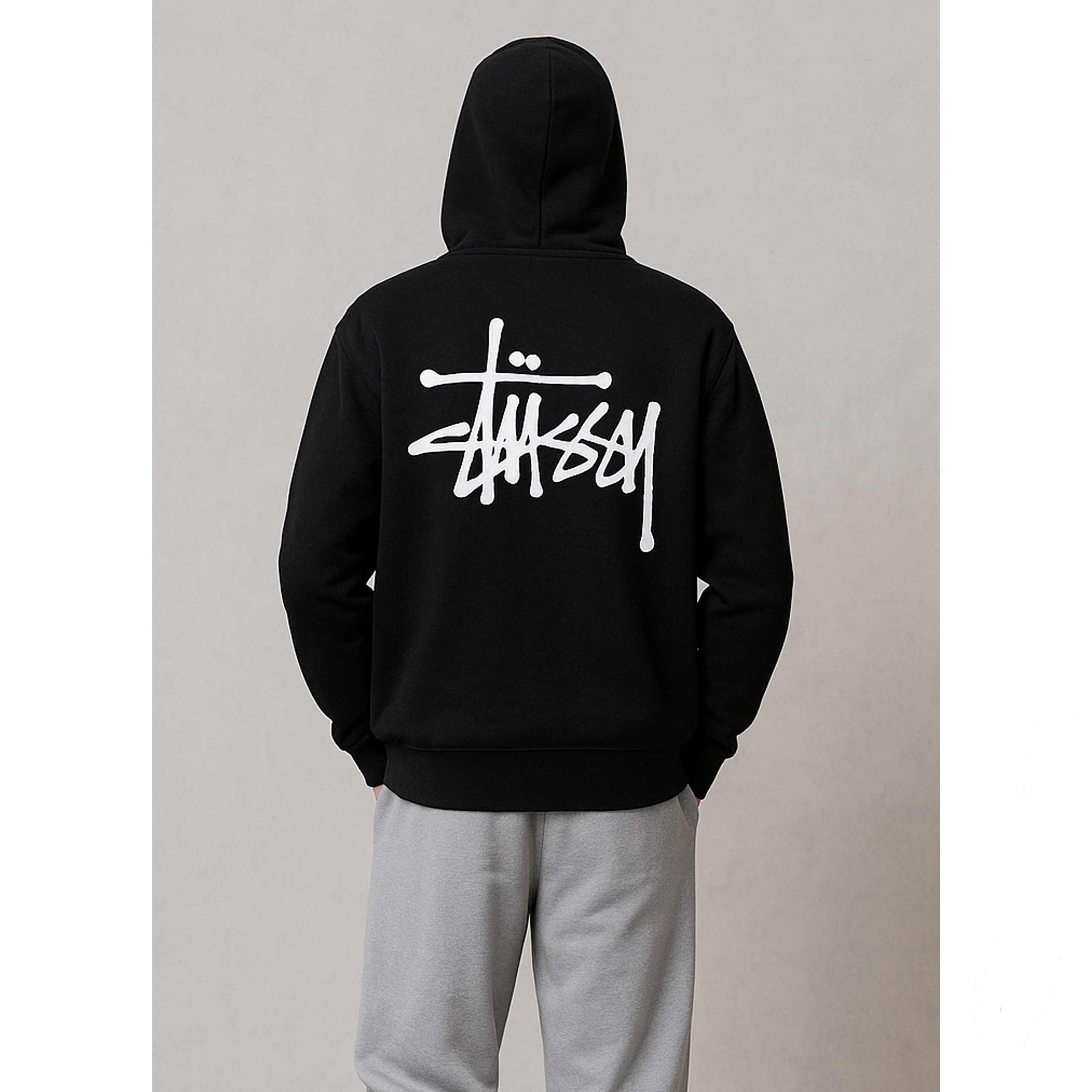 [STUSSY]스투시 베이직로고 후드 집업