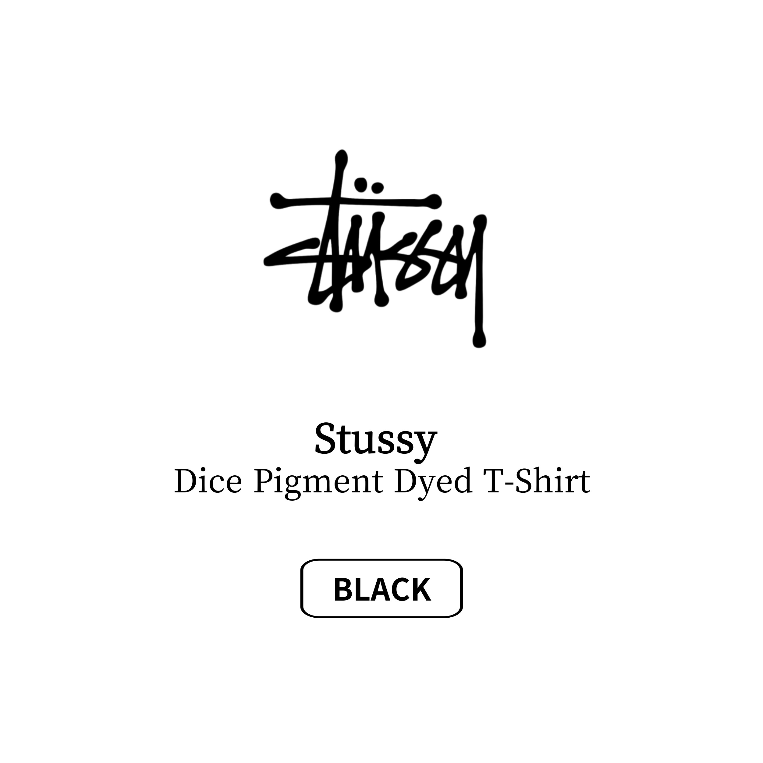 [STUSSY]스투시 다이스로고 반팔