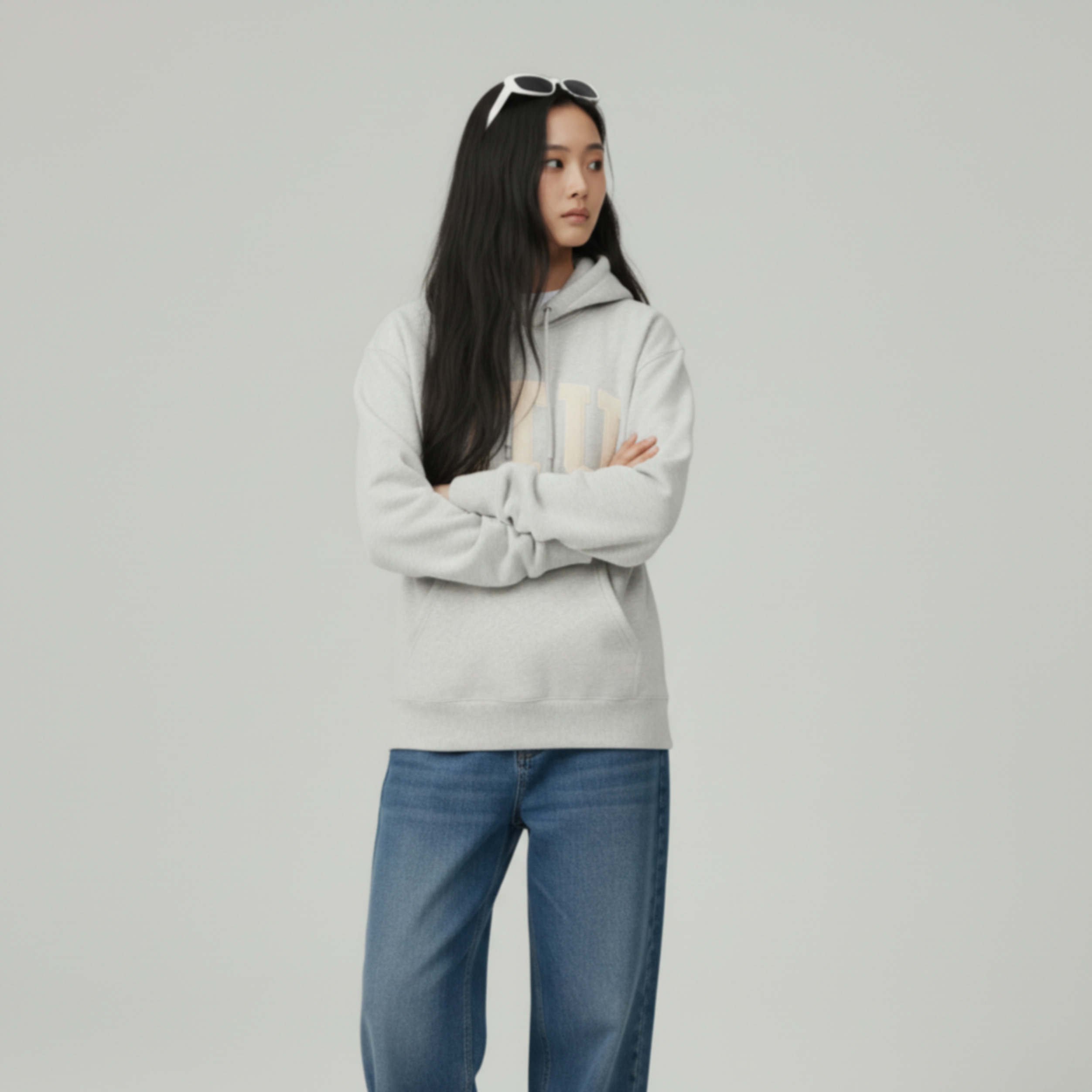 [STUSSY]스투시 아플리케 기모 후드