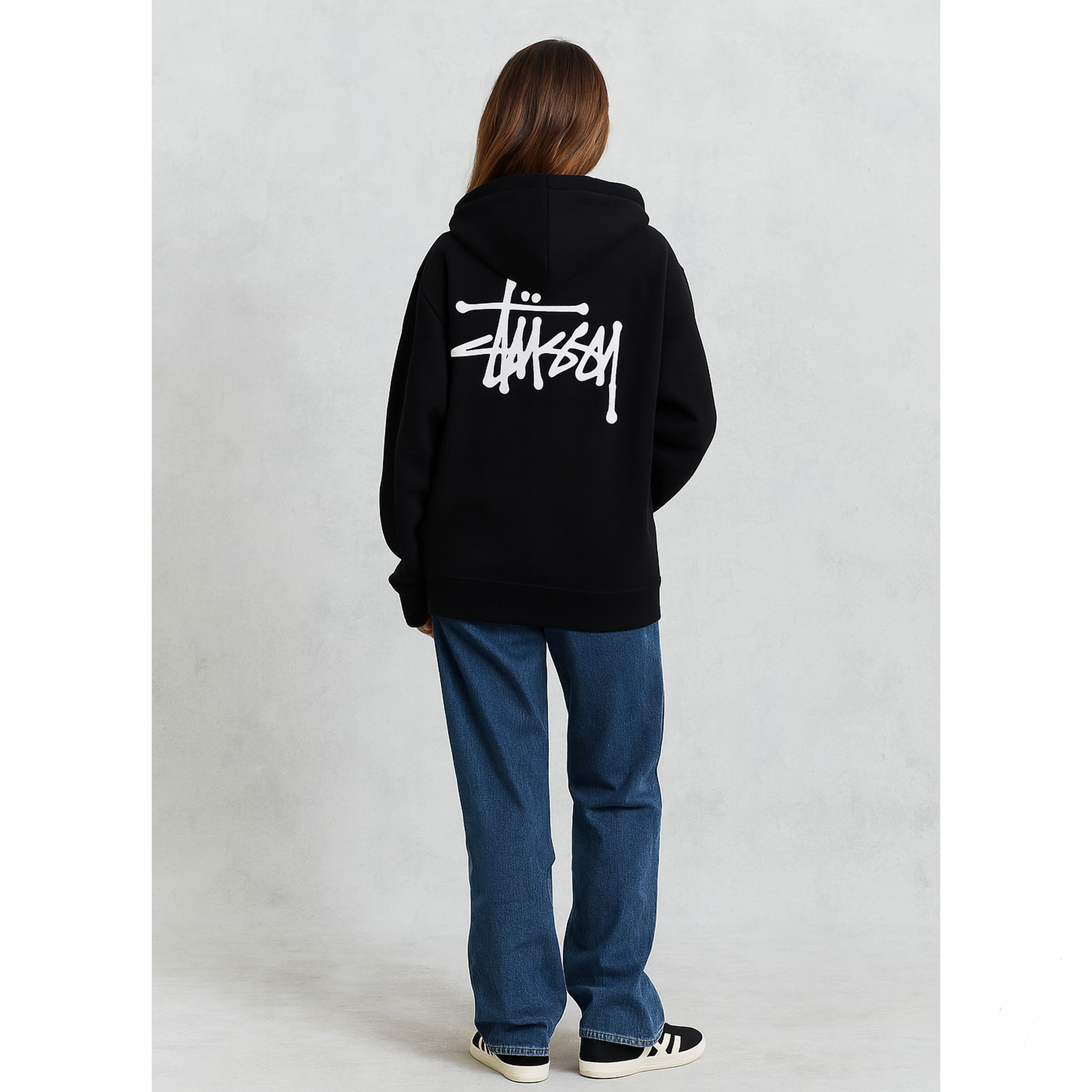 [STUSSY]스투시 베이직로고 후드 집업