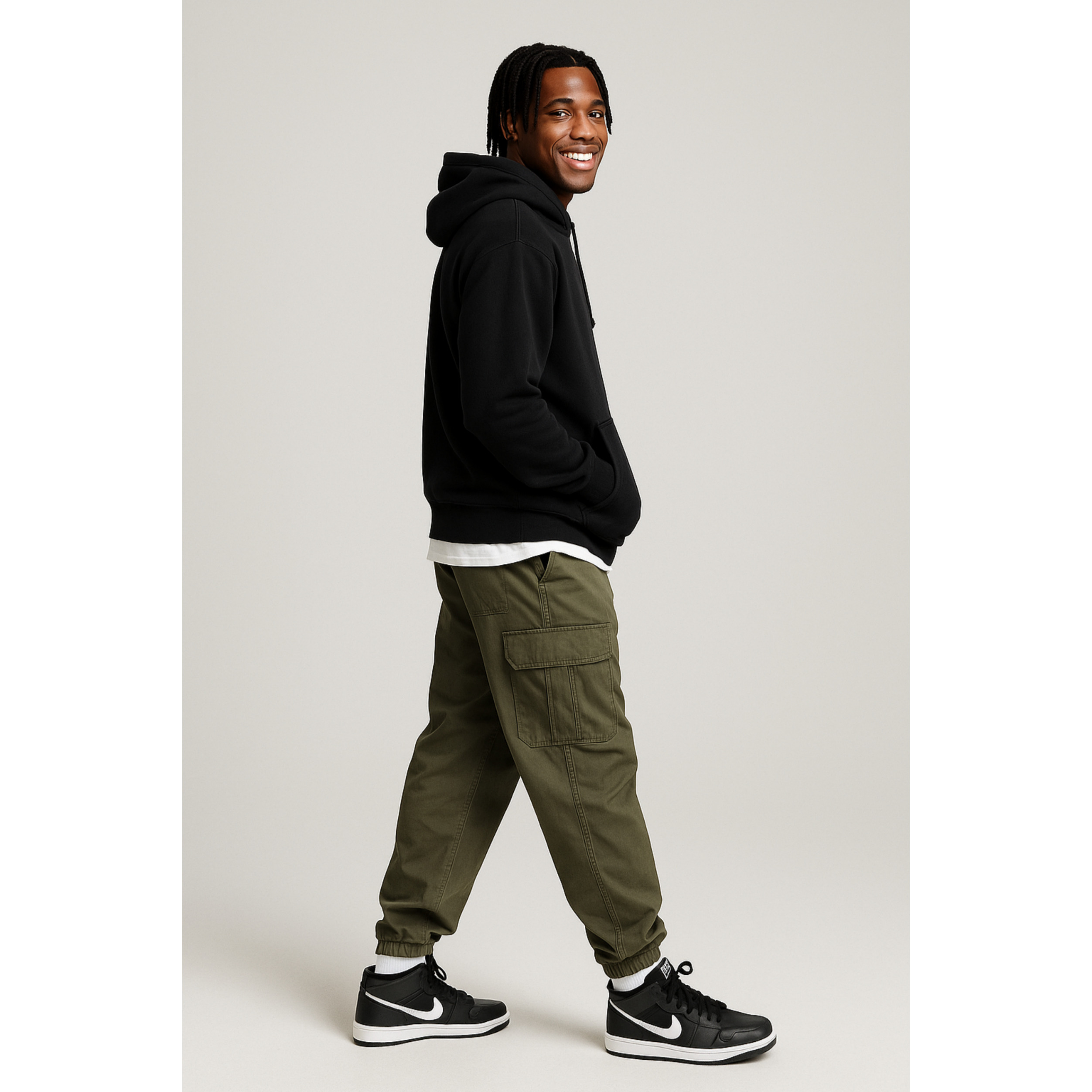 [STUSSY]스투시 베이직로고 기모 후드