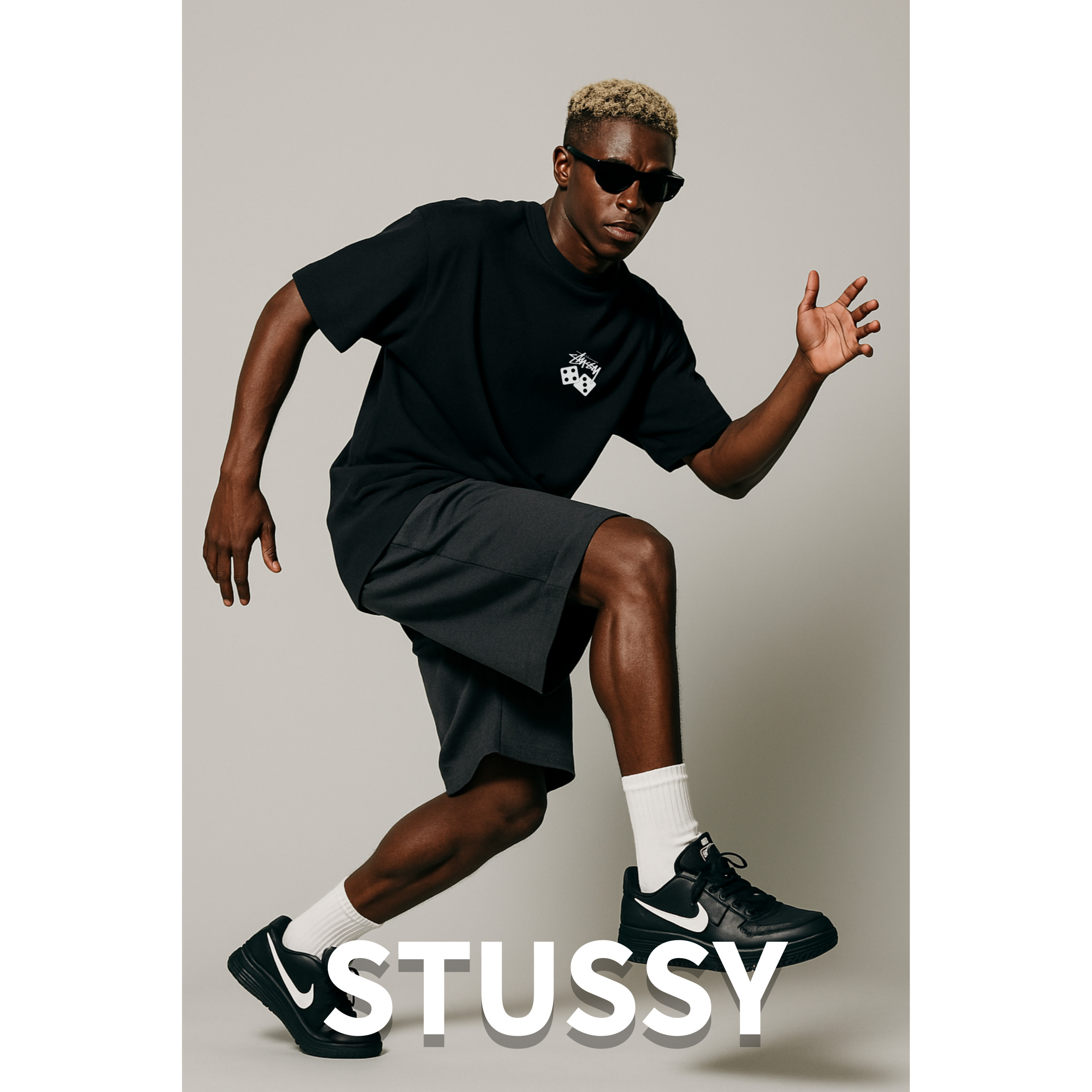 [STUSSY]스투시 다이스로고 반팔
