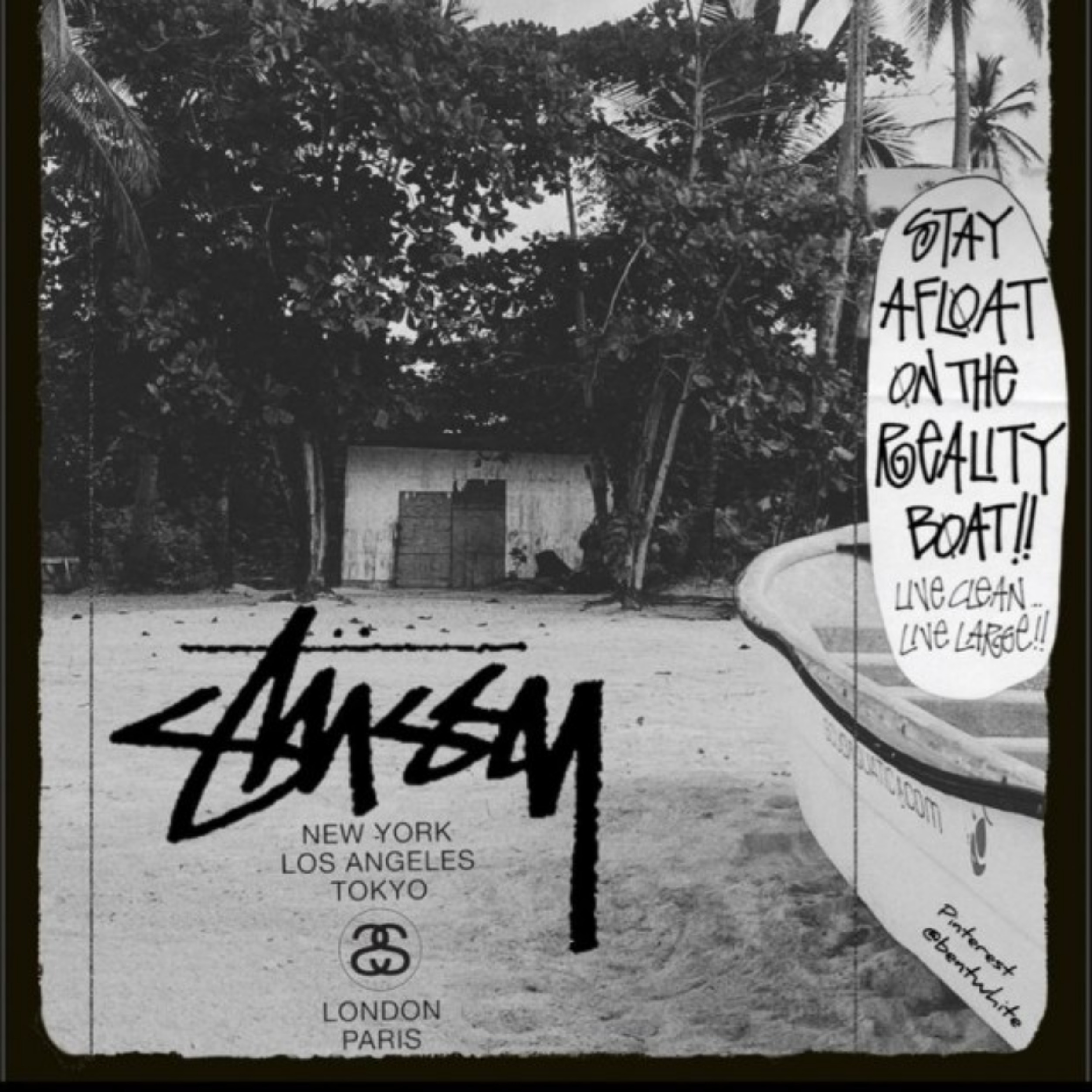 [STUSSY]스투시 베이직로고 기모 후드