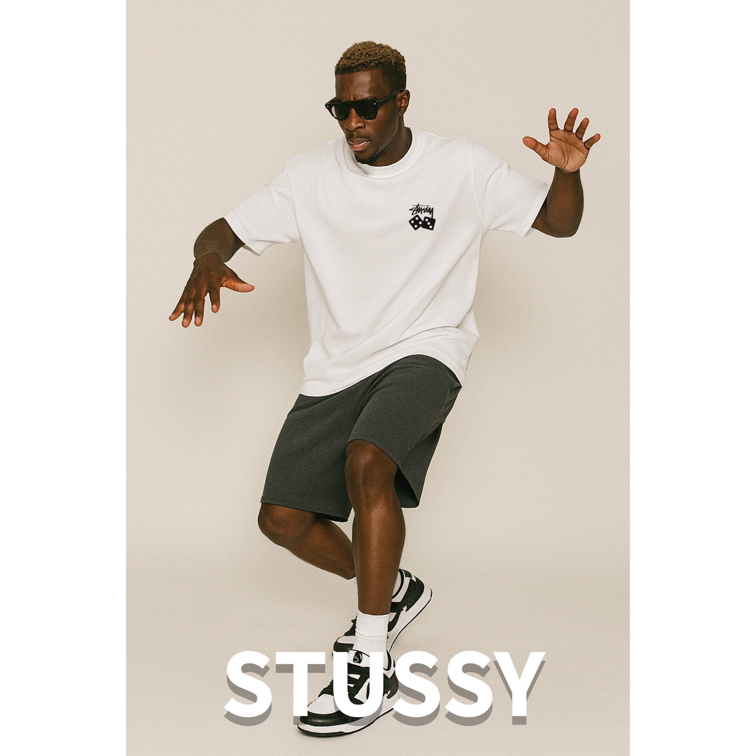 [STUSSY]스투시 다이스로고 반팔