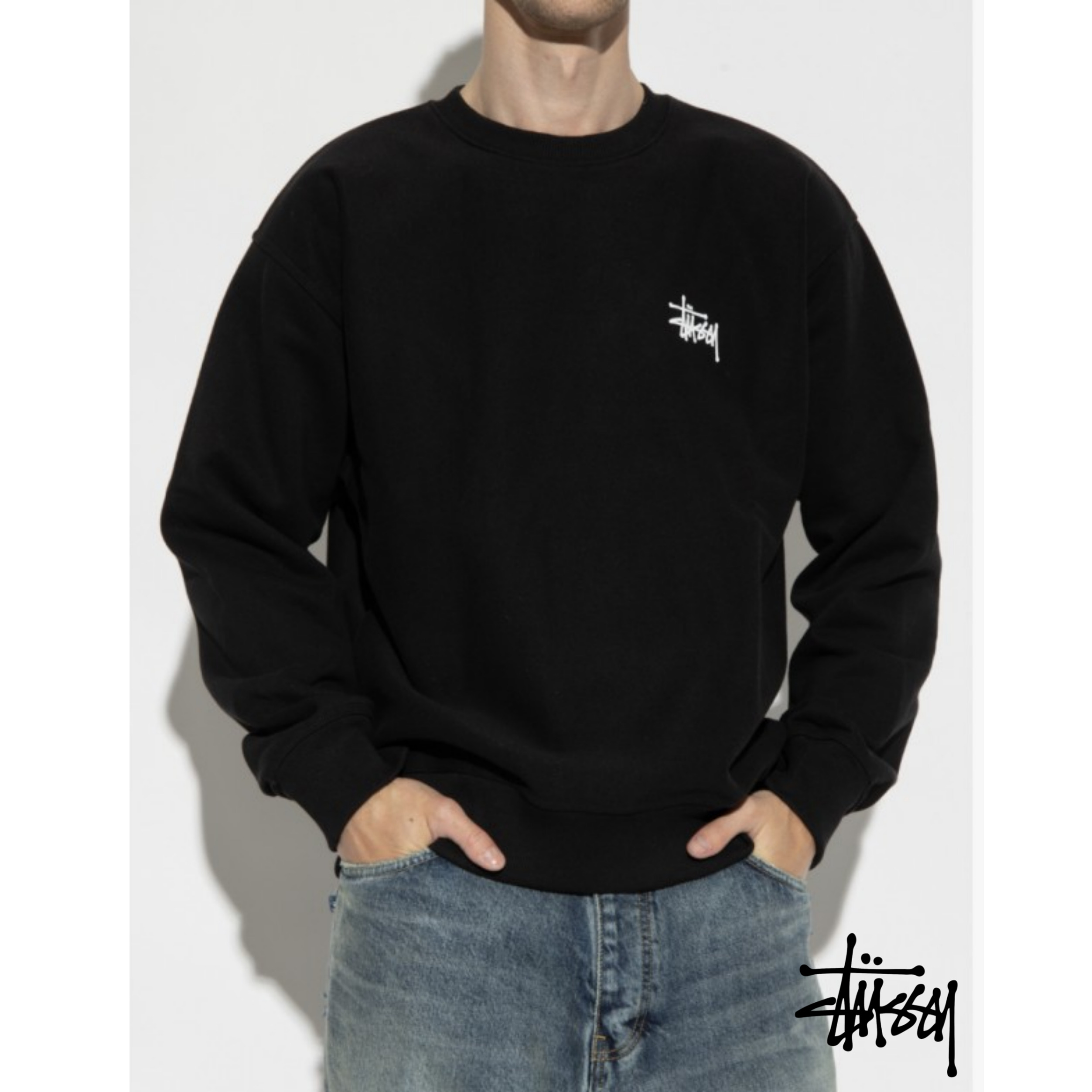 [STUSSY]스투시 베이직로고 맨투맨