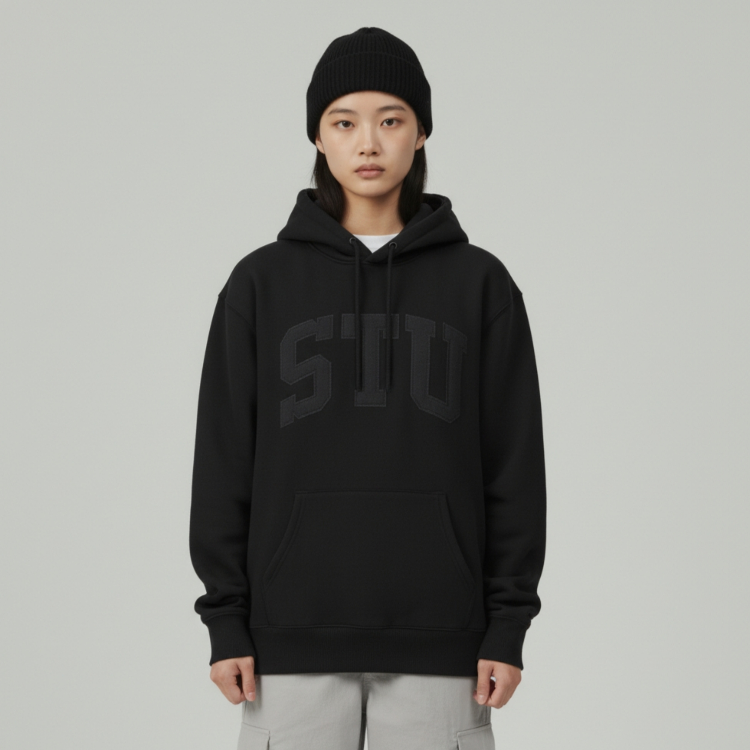 [STUSSY]스투시 아플리케 기모 후드