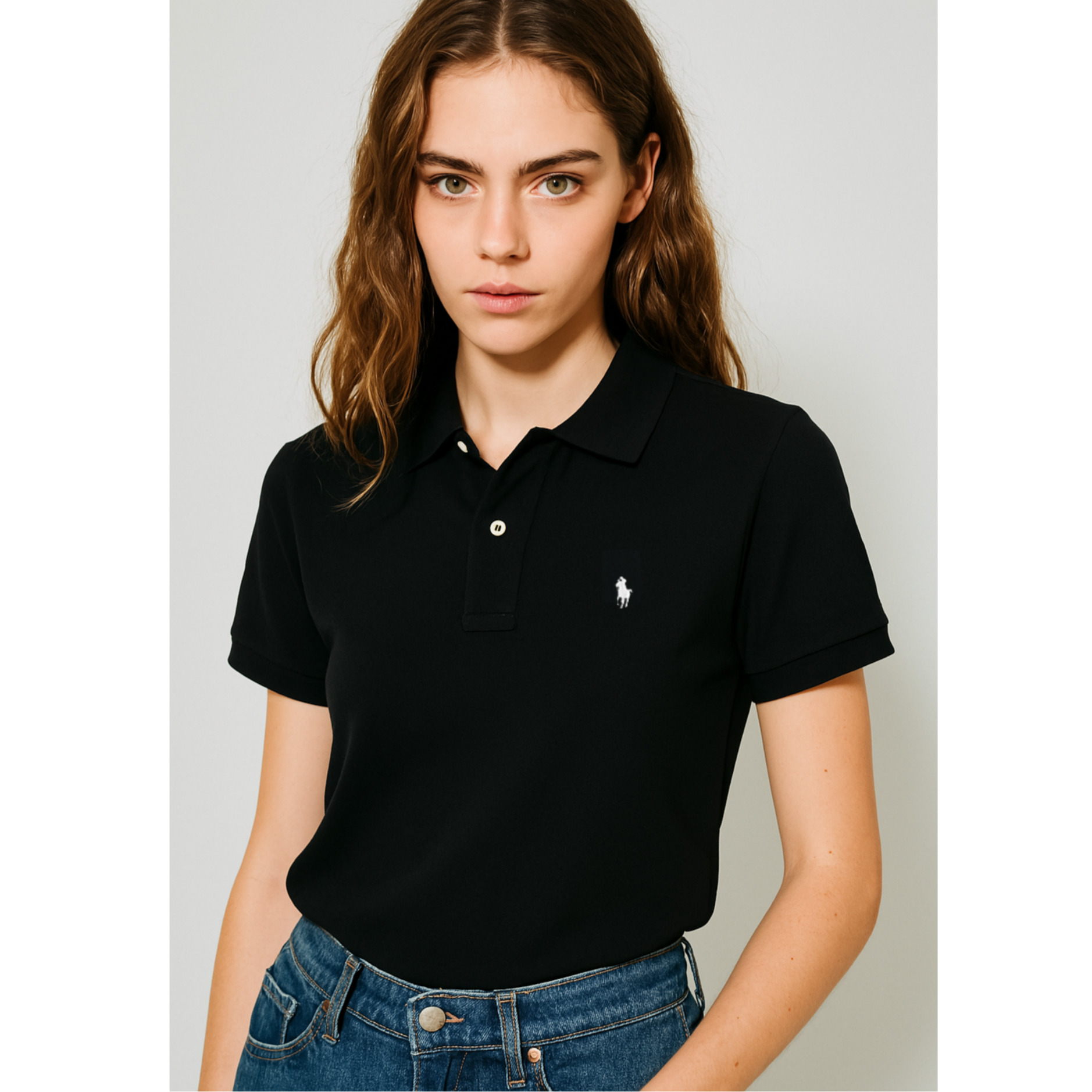 [POLO RALPH LAUREN]폴로 여성 클래식핏 메시 PK 셔츠