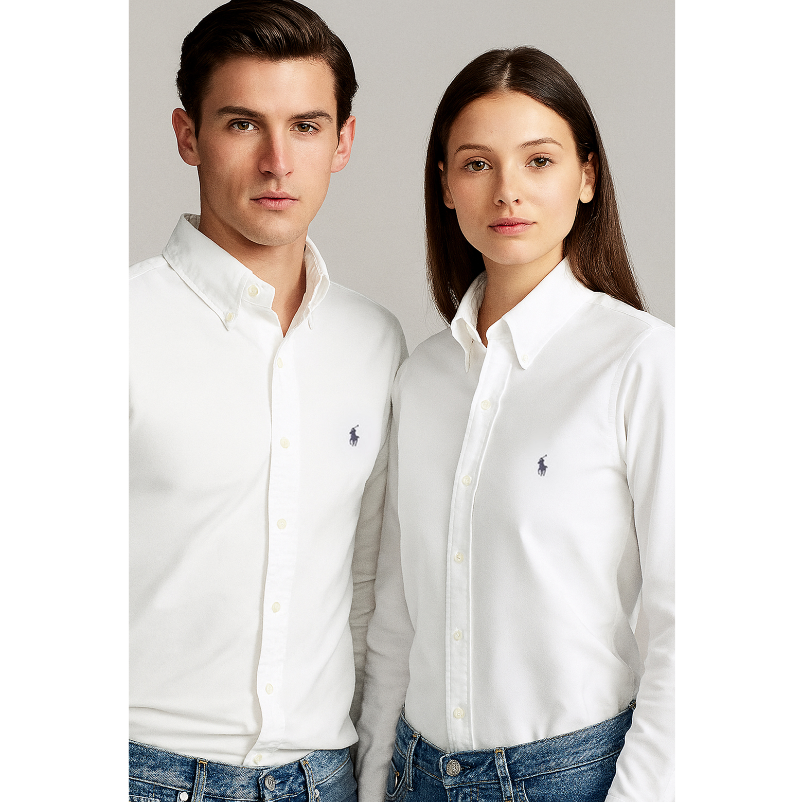 [POLO RALPH LAUREN]폴로 클래식핏 옥스포드 긴팔셔츠 White