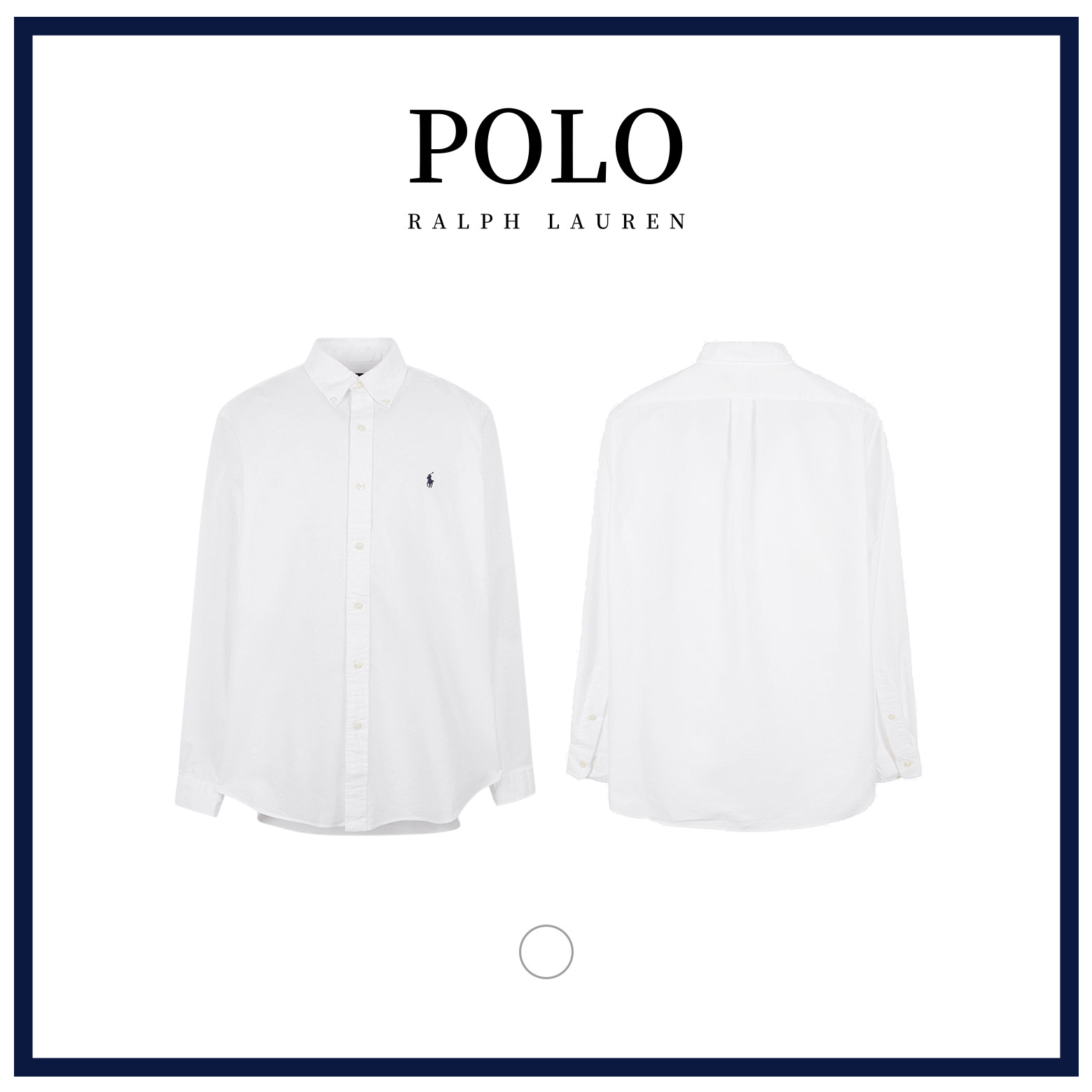 [POLO RALPH LAUREN]폴로 클래식핏 옥스포드 긴팔셔츠 White