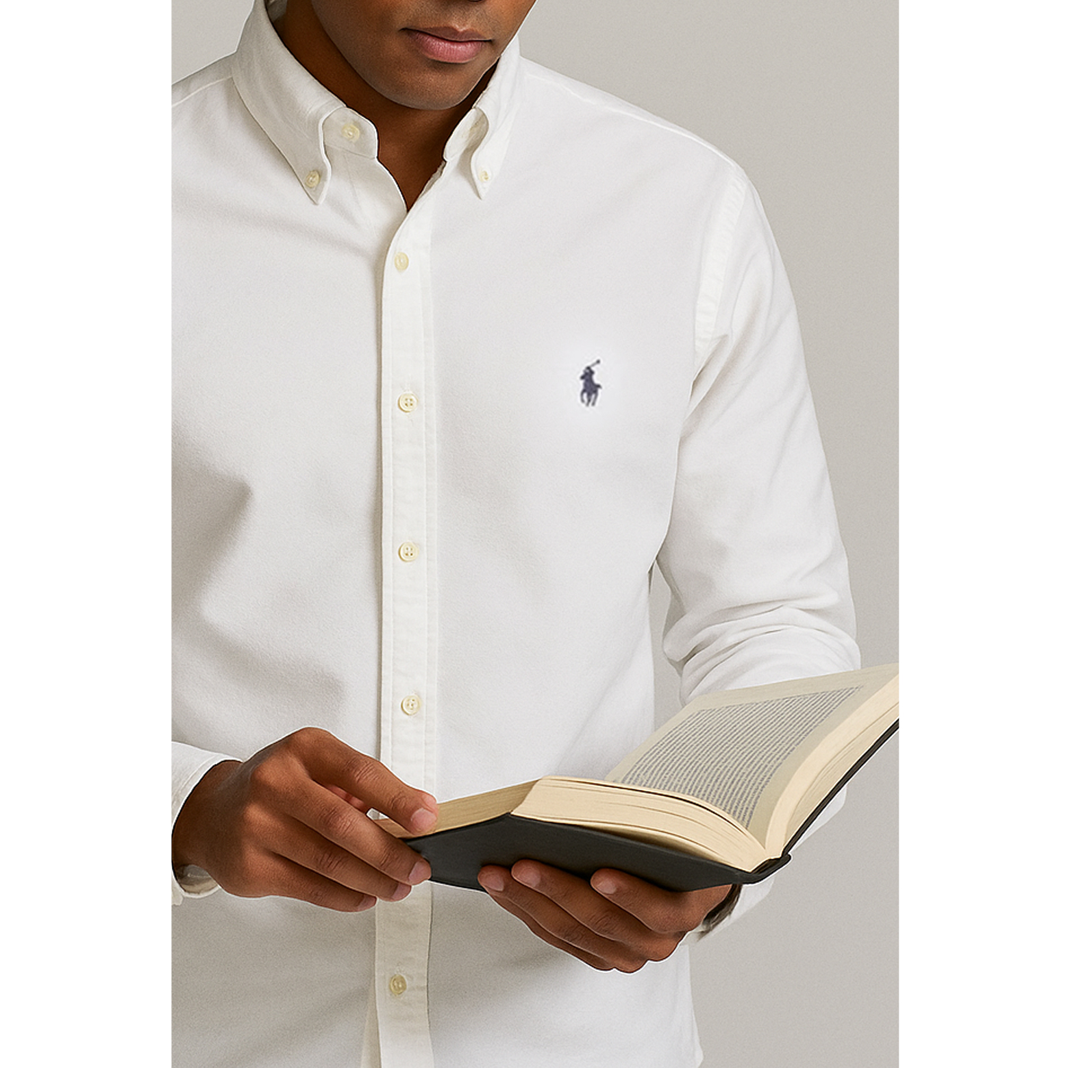 [POLO RALPH LAUREN]폴로 클래식핏 옥스포드 긴팔셔츠 White
