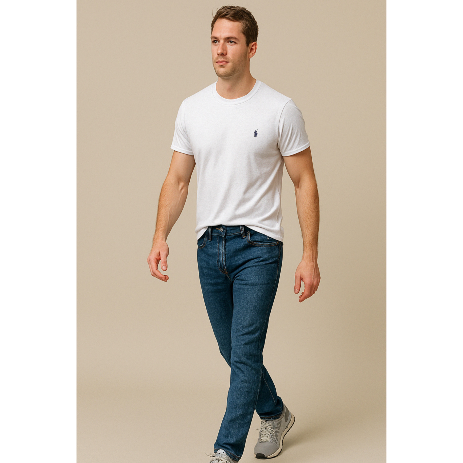 [POLO RALPH LAUREN]폴로 남성 코튼 숏 슬리브 크루넥 티셔츠