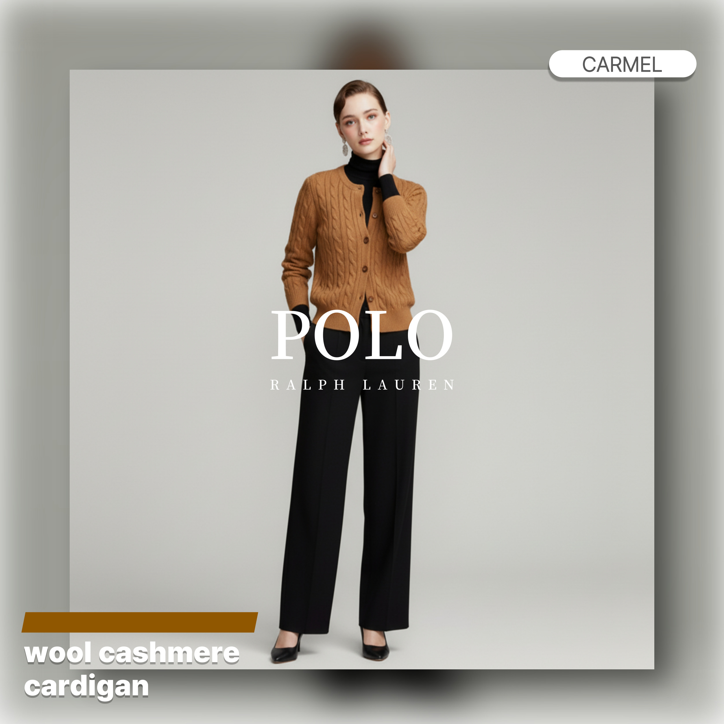 [POLO RALPH LAUREN]폴로 랄프로렌 여성 울 캐시미어 케이블 가디건_봄 시즌 특가