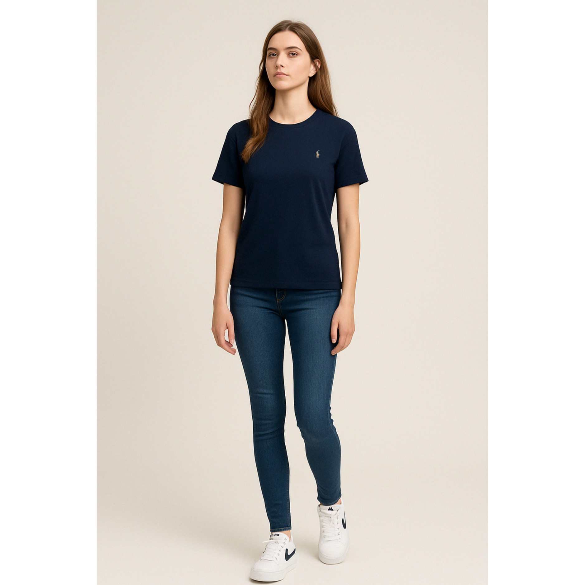 [POLO RALPH LAUREN]폴로 코튼 멀티포니 숏 슬리브 크루넥 티셔츠