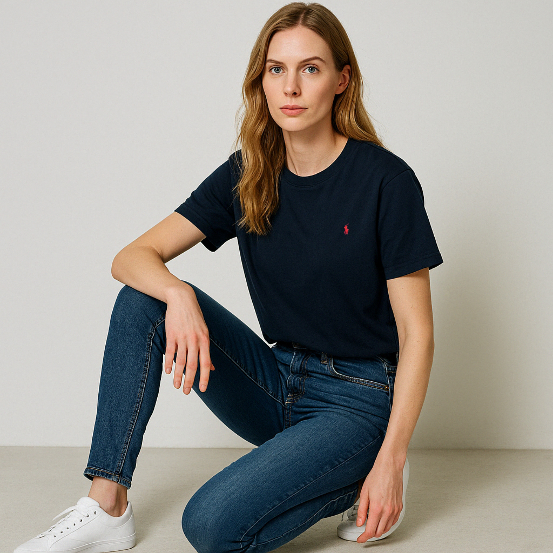 [POLO RALPH LAUREN]폴로 남성 코튼 숏 슬리브 크루넥 티셔츠