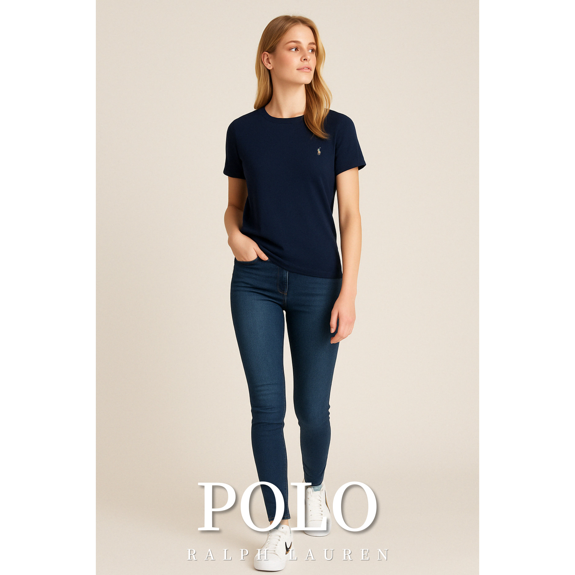 [POLO RALPH LAUREN]폴로 코튼 멀티포니 숏 슬리브 크루넥 티셔츠