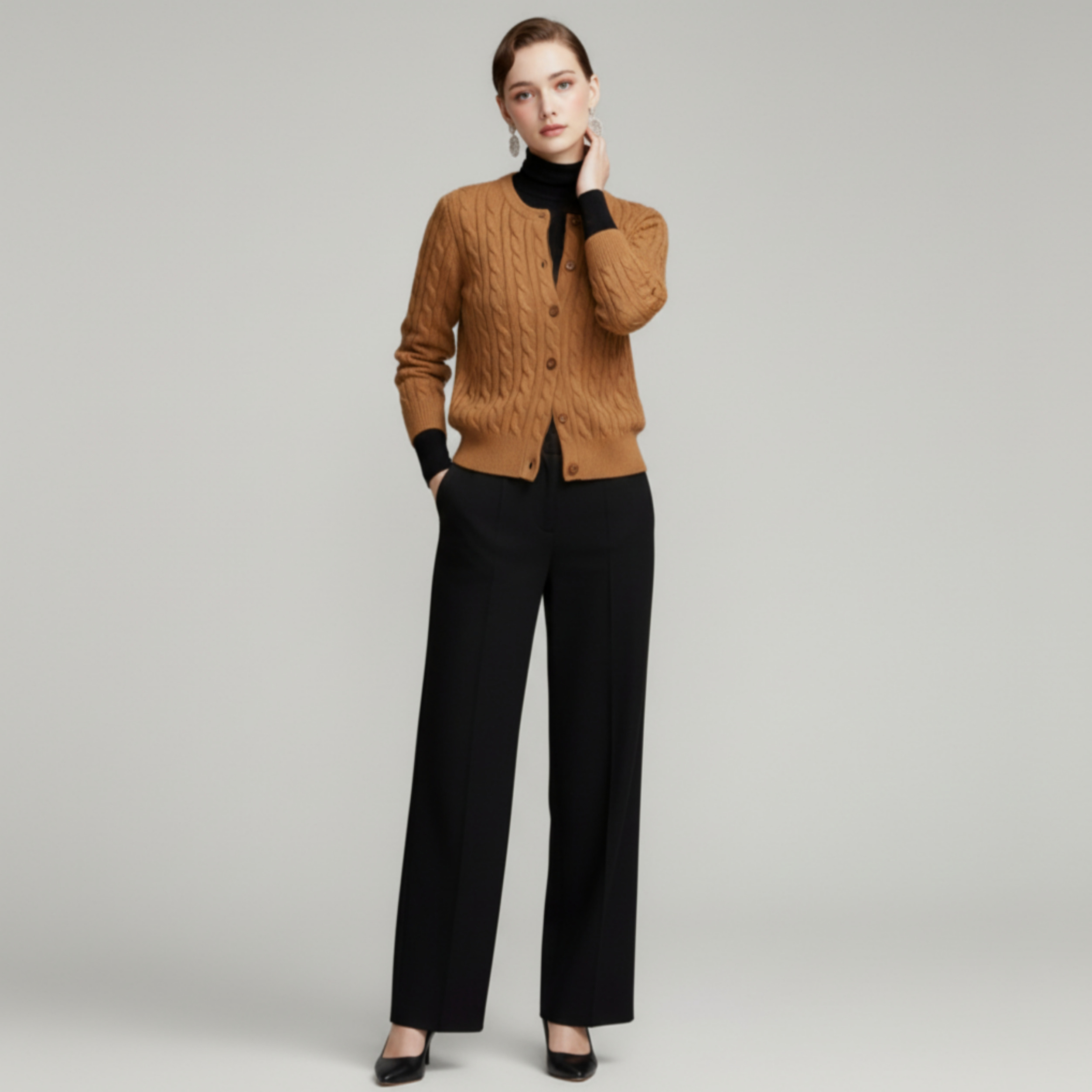 [POLO RALPH LAUREN]폴로 랄프로렌 여성 울 캐시미어 케이블 가디건_봄 시즌 특가