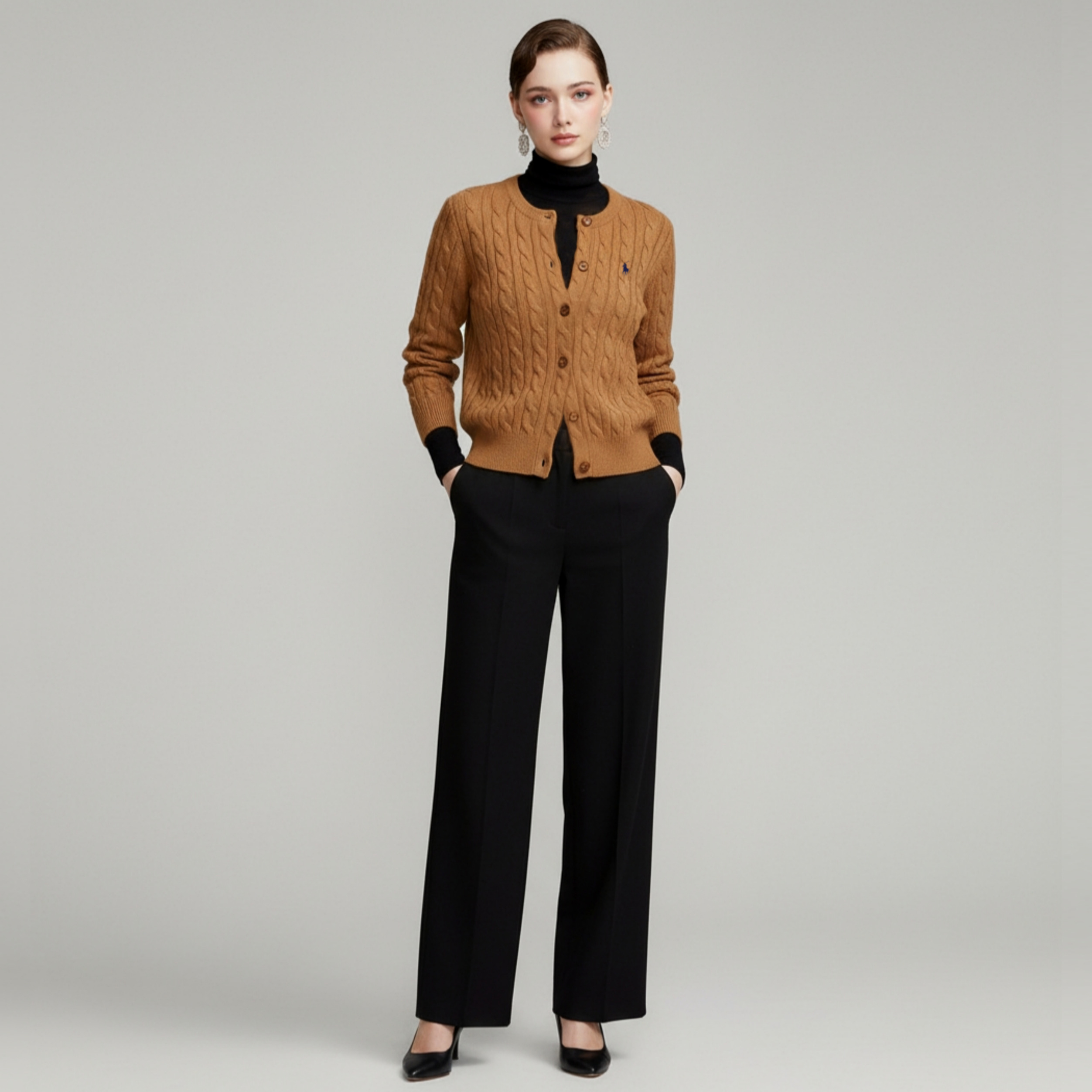 [POLO RALPH LAUREN]폴로 랄프로렌 여성 울 캐시미어 케이블 가디건_봄 시즌 특가