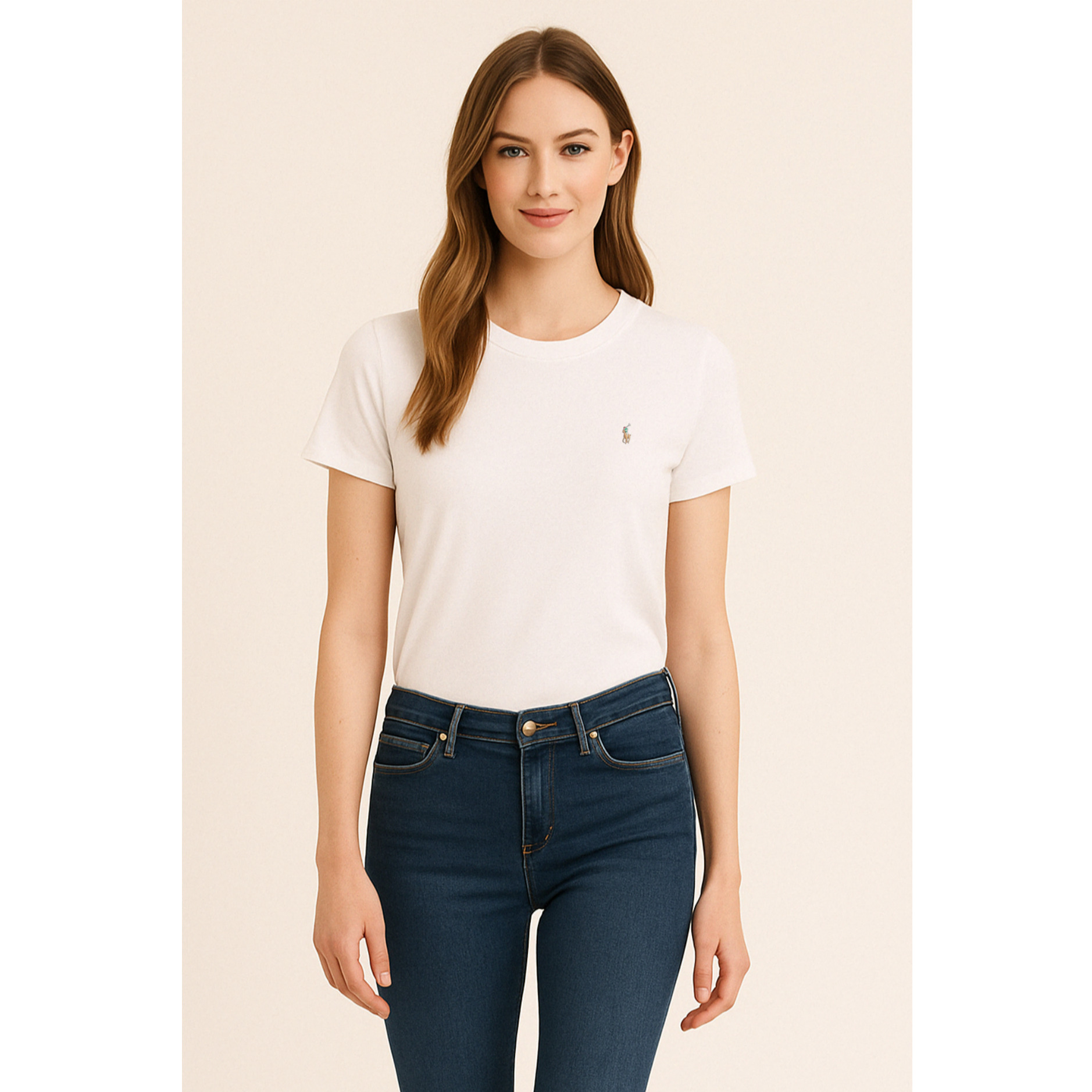[POLO RALPH LAUREN]폴로 코튼 멀티포니 숏 슬리브 크루넥 티셔츠