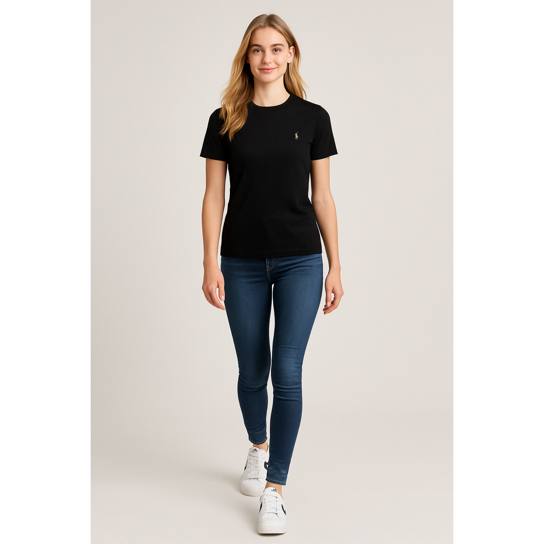[POLO RALPH LAUREN]폴로 코튼 멀티포니 숏 슬리브 크루넥 티셔츠