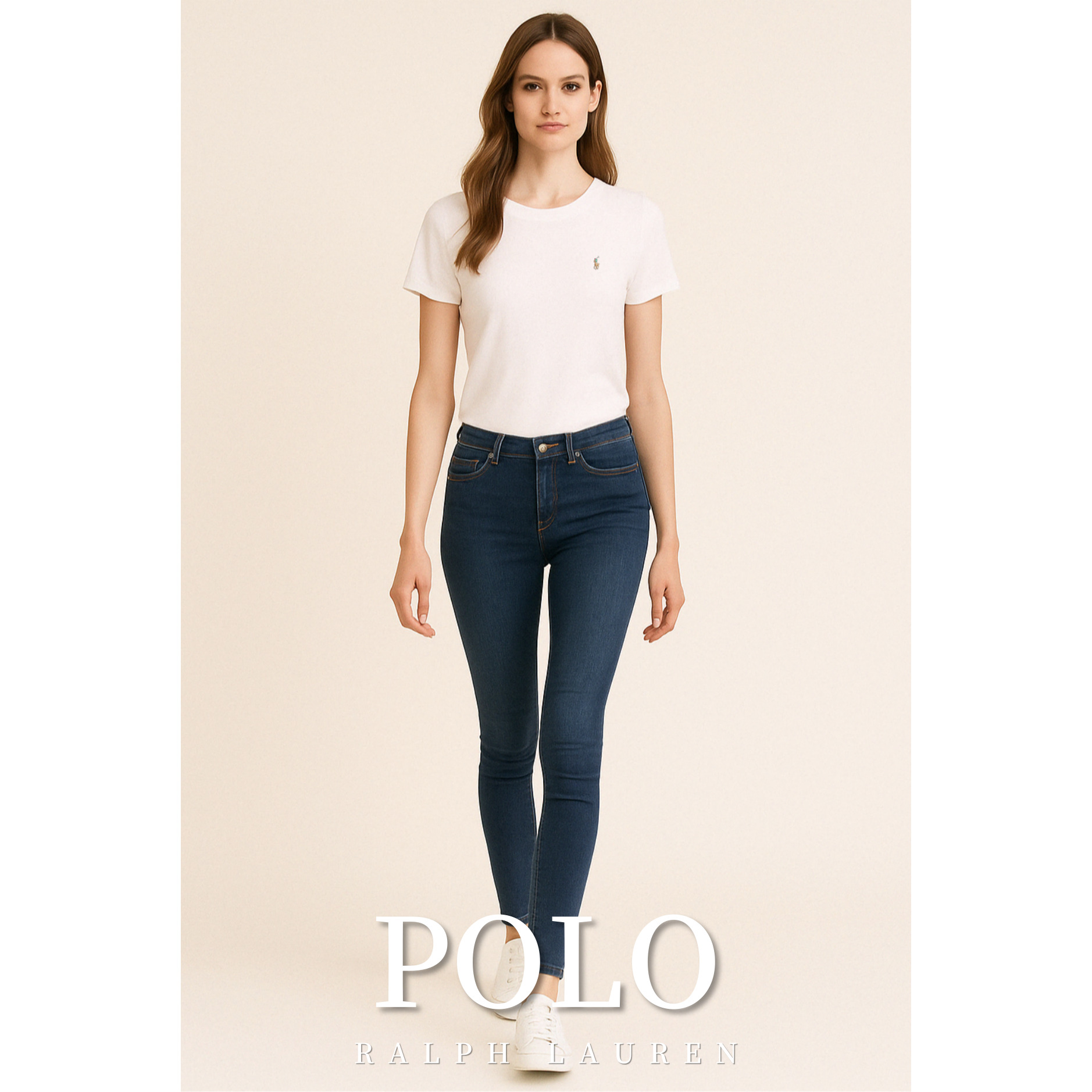 [POLO RALPH LAUREN]폴로 코튼 멀티포니 숏 슬리브 크루넥 티셔츠