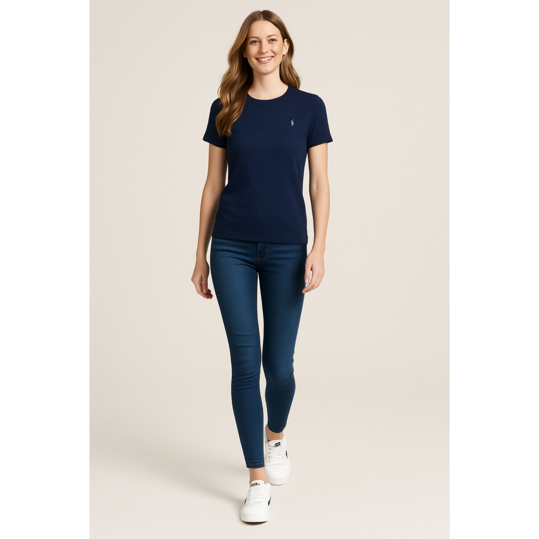[POLO RALPH LAUREN]폴로 코튼 멀티포니 숏 슬리브 크루넥 티셔츠